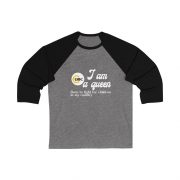 T-shirt de baseball unisexe à manches 3/4 [ Queens ]