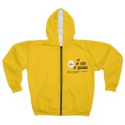 Sweat à capuche zippé [ Queens | Jaune ]