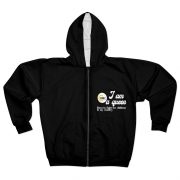 Sweat à capuche zippé [ Queens | Noir ]